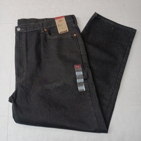 Levi's 550 Relaxed Jeans Men’s Size 48x32 Black Straight Leg